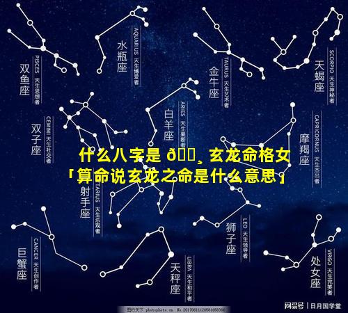 什么八字是 🌸 玄龙命格女「算命说玄龙之命是什么意思」
